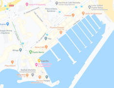 PUERTO BANUS BARS AND RESTAURANTS MAP